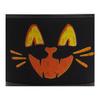 Coach 19 Halloween-Katzen-Design Canvas und Glattleder Eimer Tasche Unisex-Taschen Schwarz CCE04-LHBLK
