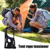 Aluminum Alloy Tent Rope Tensioner Rustproof Strong Load-bearing Lightweight Portable Tent Cord Adjuster
