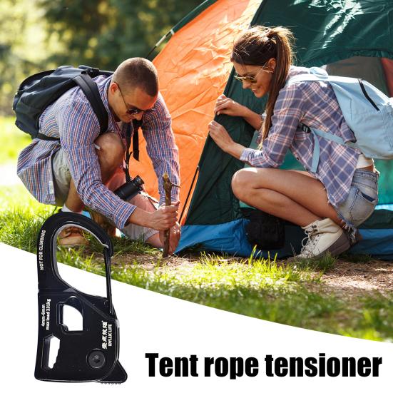 Aluminum Alloy Tent Rope Tensioner Rustproof Strong Load-bearing Lightweight Portable Tent Cord Adjuster