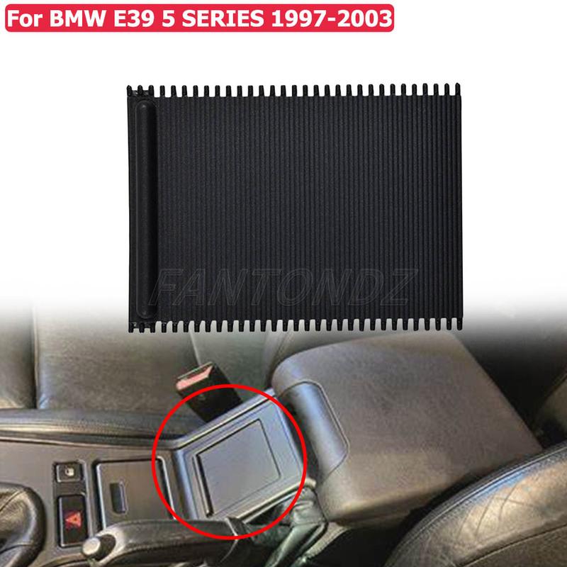 Car Center Console Cover Slide Roller Blind Cover Water Cup Holder Curtain For BMW E39 5 Series 1997-2003 51168159698