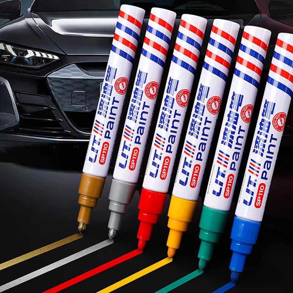 MOBIDEA 1Pcs Waterproof Non-Toxic Touch-Up Paint Repair Pen - Car Auto Wheel Tire Scratch Marker