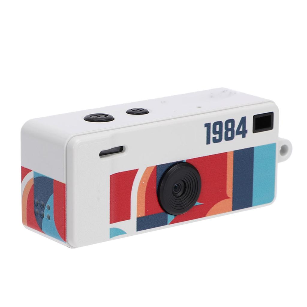 Retro Keychain Digital Camera 1080P Video Recording CCD Camera with 0.96 Inch Screen Type C Charging for Vlog Travel