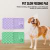 Pet Licking Mat Pet Silicone Eating Ware Dog Slow Food Mat Placemat  Dog Feeder Supplies Suction Cup Dog Bathing Distraction