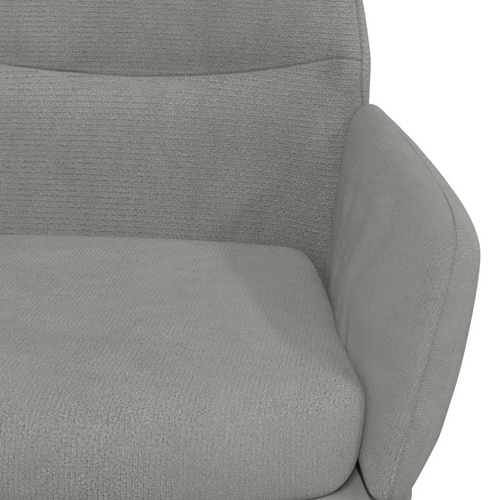 Recliner Chair Light Gray Velvet
