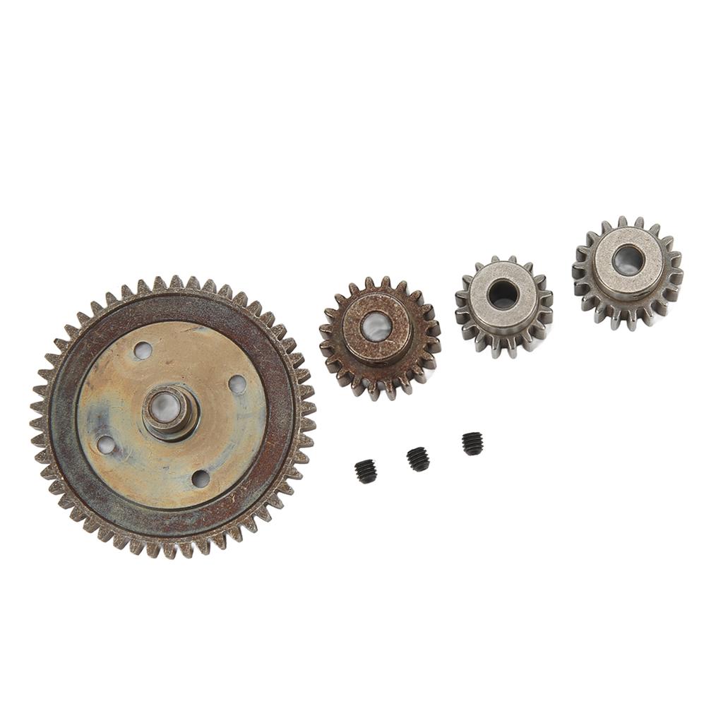 RC Car Gear Set 50T Metal Main Gear and 21T 19T 17T Pinion RC Replacement Gear Combo for Arrma Typhon 1 8 RC Cars