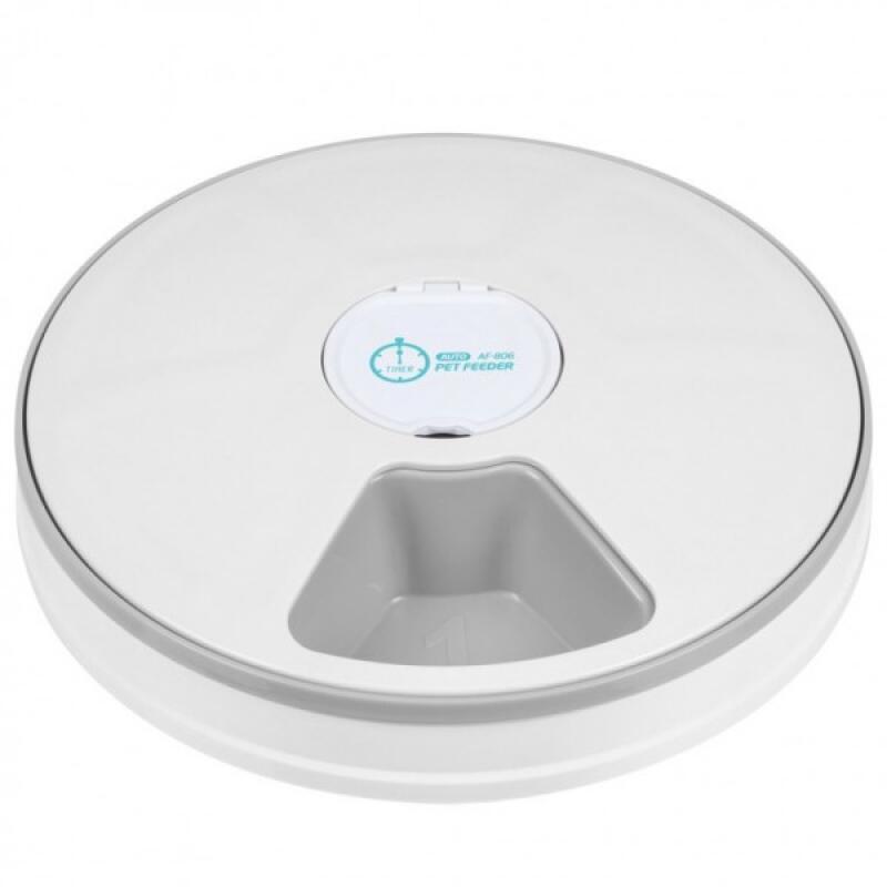 

Automatic Dog Feeder, 6-compartment Dog and Cat Feeder AF-806