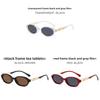 Y2k Oval Frame Sunglasses Women Uv400 Sun Protection Stylish Eyewear For Outings And Daily Wear