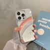 Cute Rainbow Funny Letter Machiaj Oglindă Placare Husă de telefon rezistentă la șocuri pentru Iphone 14 11 12 13 Pro Max Încântător moale Husă din spate