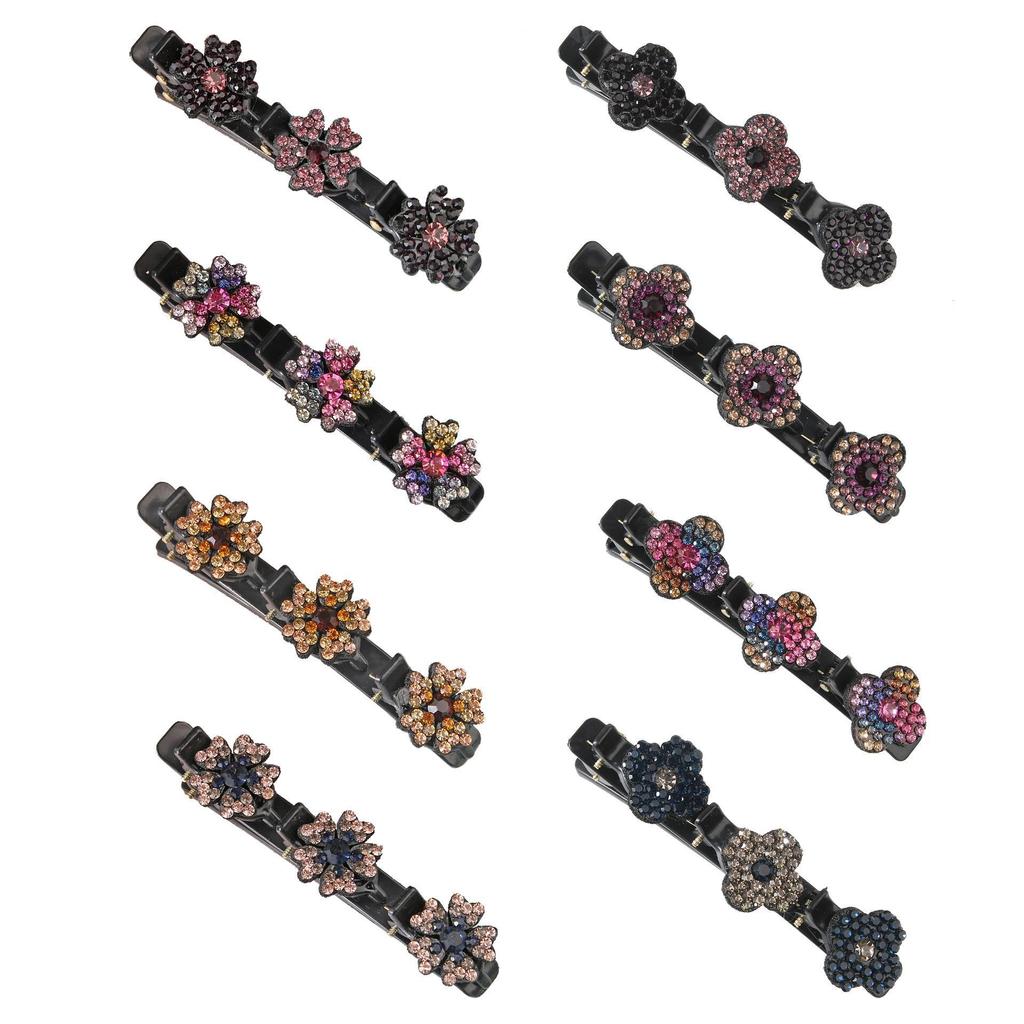 Braided Hairpins Set: Forehead Bangs, Broken Hair Arrangement Tool, Side Clips, Head Ornaments, and Hair Accessories.