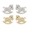 Elegant Horse Shaped Ear Clip Attachment For FreeClip 1 2 Earbuds Enhancer Alloy Zircons Embellishment