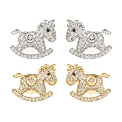 Elegant Horse Shaped Ear Clip Attachment For FreeClip 1 2 Earbuds Enhancer Alloy Zircons Embellishment