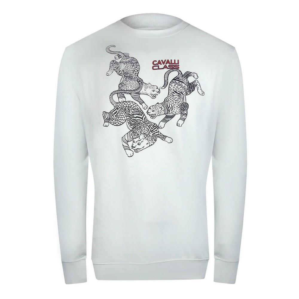 Cavalli Class Unisex Adult Paisley Leopards Sweatshirt