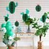 6 ks Kaktusová buněčná koule Party dekorace Papírová nástěnná závěsná ozdoba Pro narozeniny Svatba Tematická party dekorace