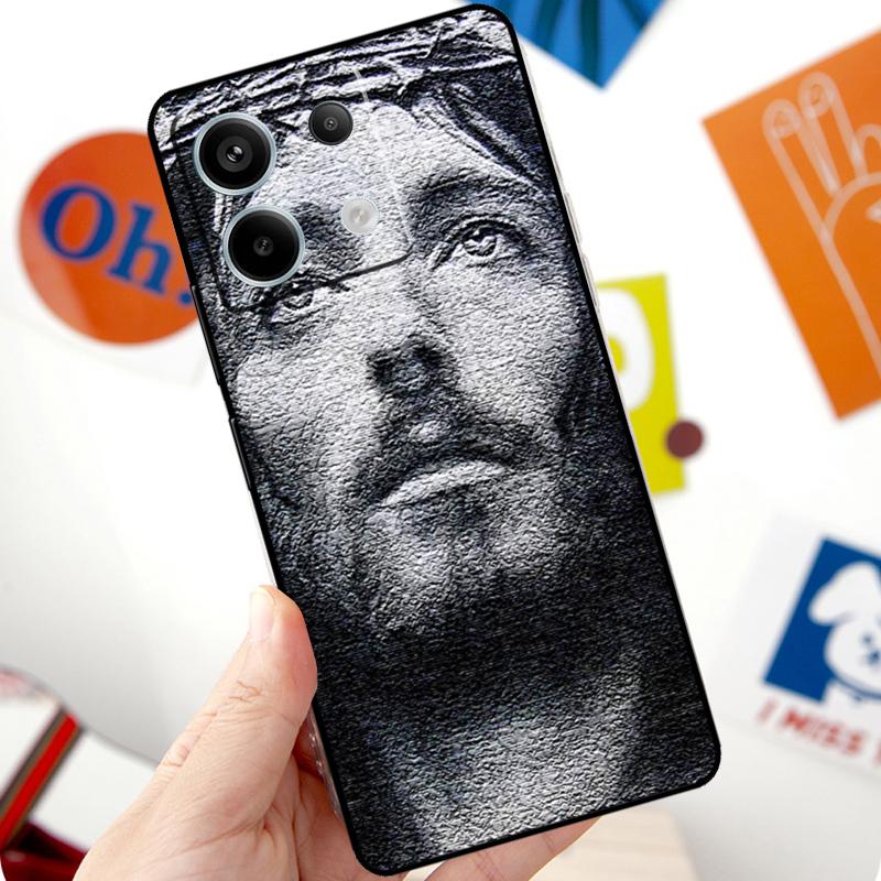 God Jesus Christ Christian Funda For Xiaomi Redmi Note 14 13 10 11 12 Pro 11S 12S Case For Redmi 15 14C 10C 12C 13C 15C