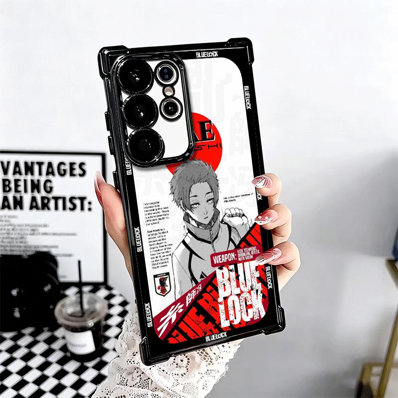 Anime Blau L-Lock Manga Weiche Handyhülle Für Samsung Galaxy S26 Ultra S25 Edge S24 FE S23 Plus S22 S21 + S20 Beschichtung Anti-Fall Fu