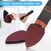 Mouse Sander Sandpaper: Mouse Sanding Pads 5 Holes Triangle Sanding Pads,5 Pcs 40 Mesh Sandpaper + 80/120/180/240 Mesh Sanding Paper