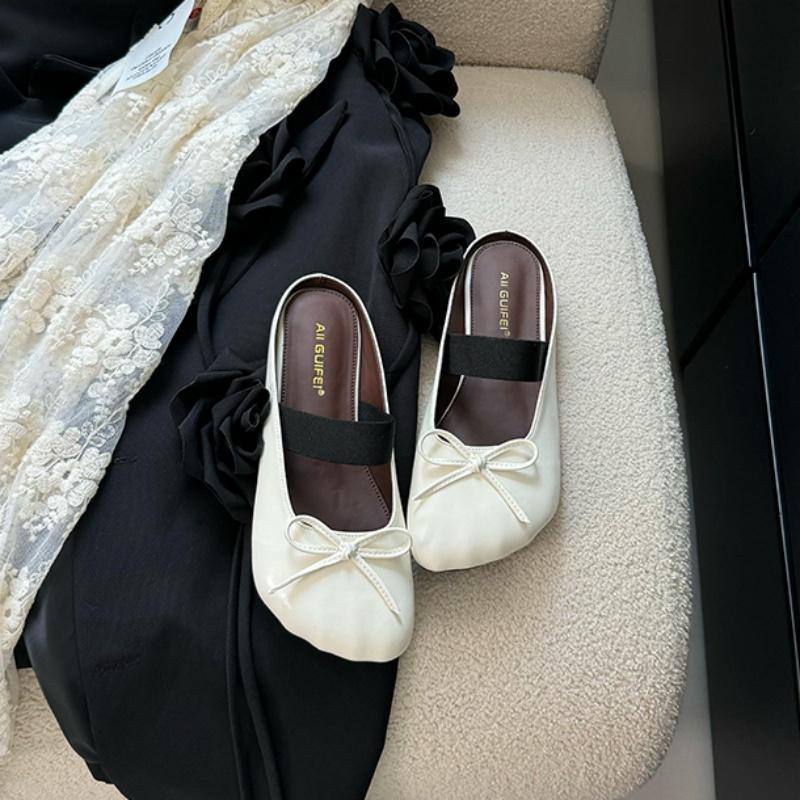 Fashion Bailamos 2025 Brand Women Slippers Slip On Grandma Shoes Woman Round Toe Retro Moccasins Outdoor Slides Ladies Soft Ballet Shoes