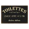 Placa de Metal Vintage Engraçada para Banheiro Lata Sinal Placa WC Lavatório Toilettes Arte de Parede Bar Clube Banheiro Lavatório Banheiro Decoração de Parede