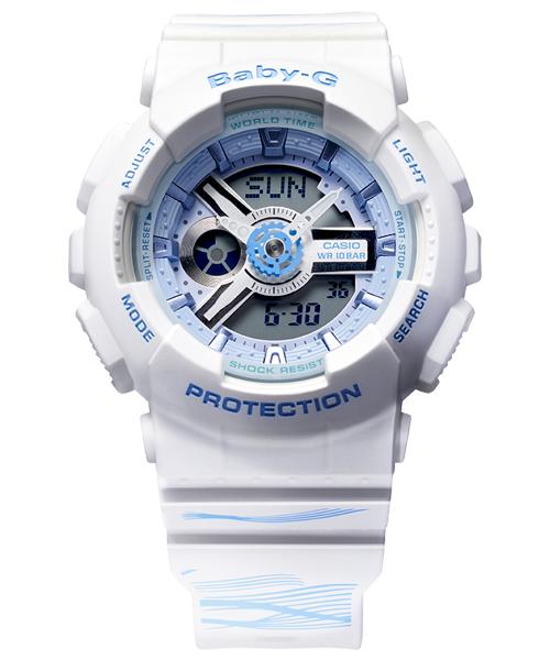 

Casio G-SHOCK Men s Resin 100M Water Resistant Analog Shock Resistant Quartz Watch BA-110YUJ22-7APFS белый