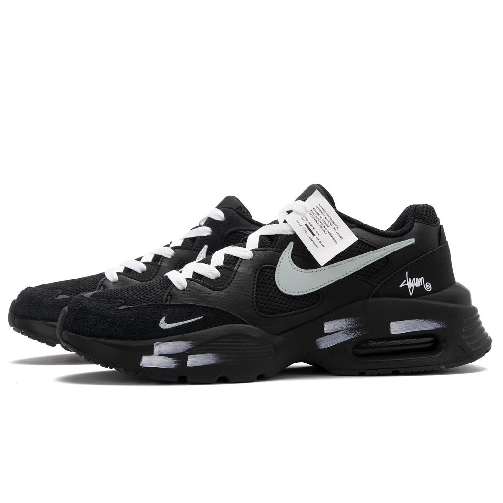 Nike Air Max Fusion Low top Running Shoes Men's Black White CJ1670-001(Team62-BXX)