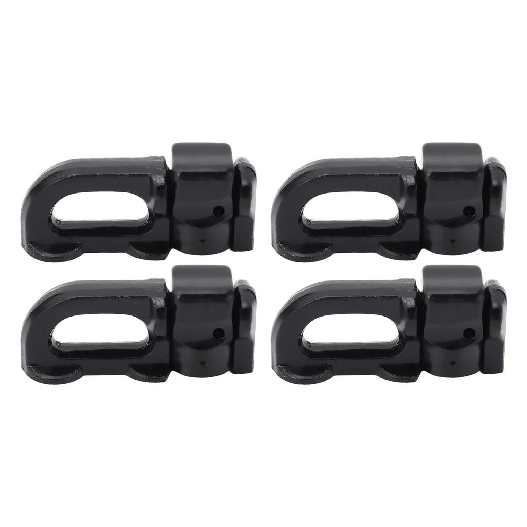 4Pcs L Track Double Stud Tie Down Fitting Carbon Steel L Track Rail Double Stud Fitting for Truck Bed Trailer Cargo
