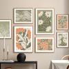 Retro Flowers Vase Leaves Gallery Anemone Wall Art Poster And Prints Plant Canvas Painting Wall Pictures For Living Room Decor