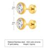 Sparkling Cubic Zirconia Bracelets For Women, Stainless Steel Set Wedding Bride Bridesmaid Jewelry
