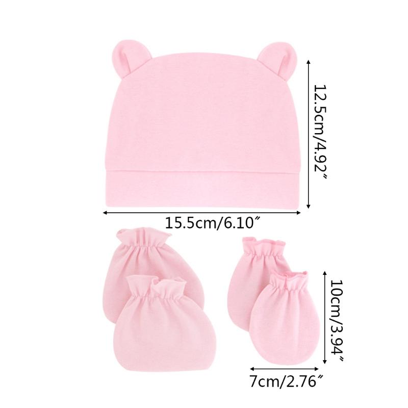 Baby Hats Newborn for Girls Baby Infant Beanie Caps for 0-6 Months Infants Newborn Hospital Hat Cotton Baby Accessories