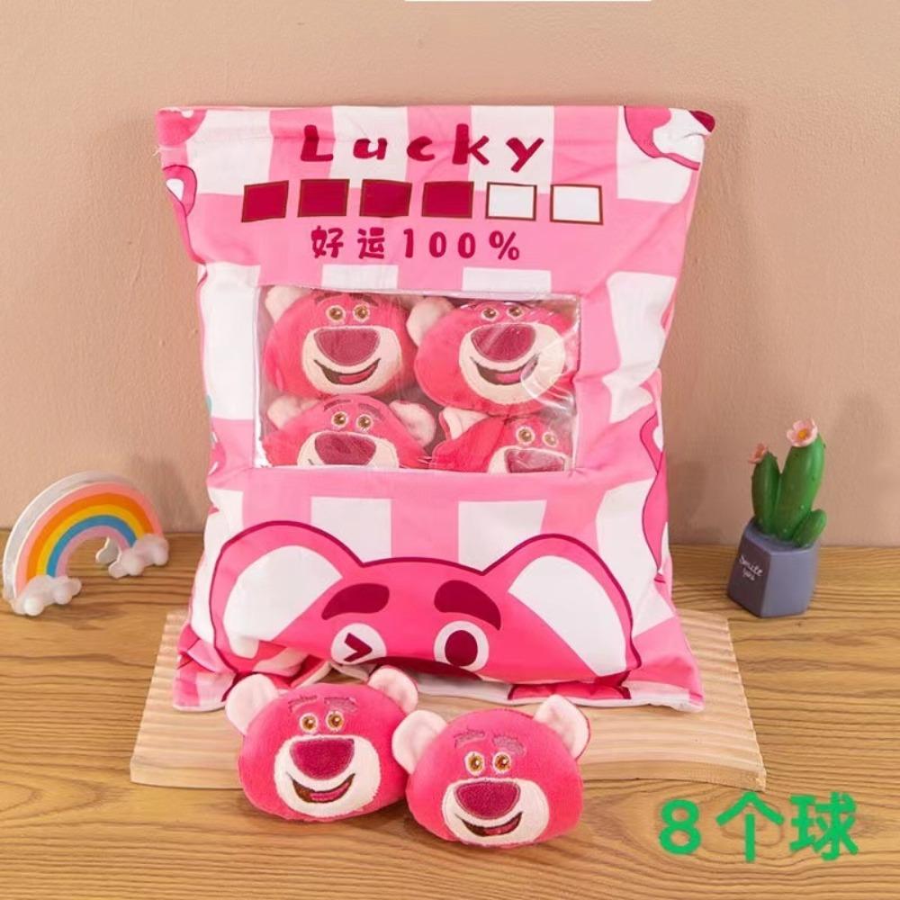 Creative Snack Throw Pillow Large Bag Bunny Doll Plush Toy Throw Pillow Nap Pillow Gift