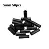 50Pcs Bike Cable End Caps Durable Rubber Anti-Fraying Replacement Parts for Mountain Road Bicycle Repair