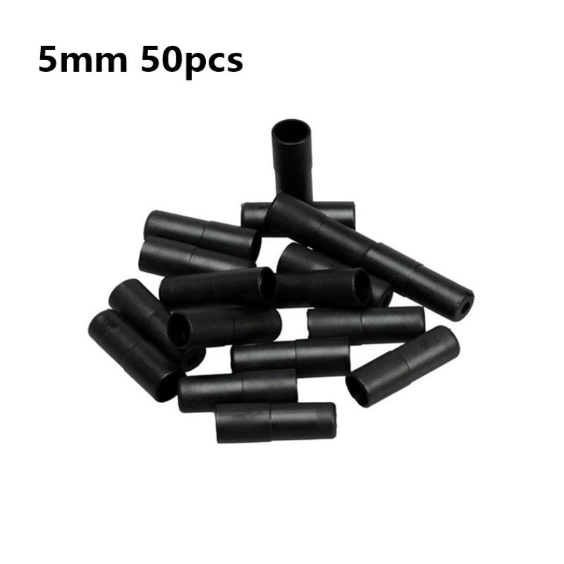 50Pcs Bike Cable End Caps Durable Rubber Anti-Fraying Replacement Parts for Mountain Road Bicycle Repair