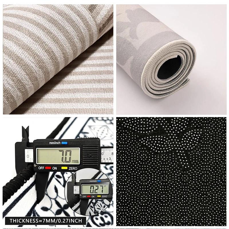 Round Living Room Carpet Large Striped Carpets for Bedroom Rug Bedside Floor Mat Modern Creative Minimalism Home Decoration Rugs