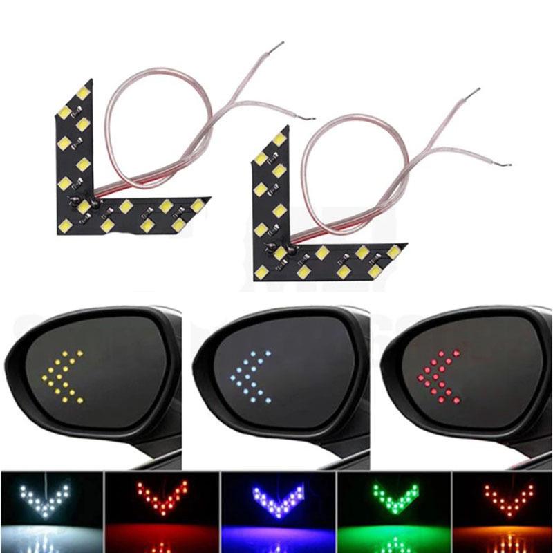 14-Smd Led Arrow Panel Light Car Rearview Mirror Indicator Turn Signal Sequential Light Bulb Motorcycle Tail Light