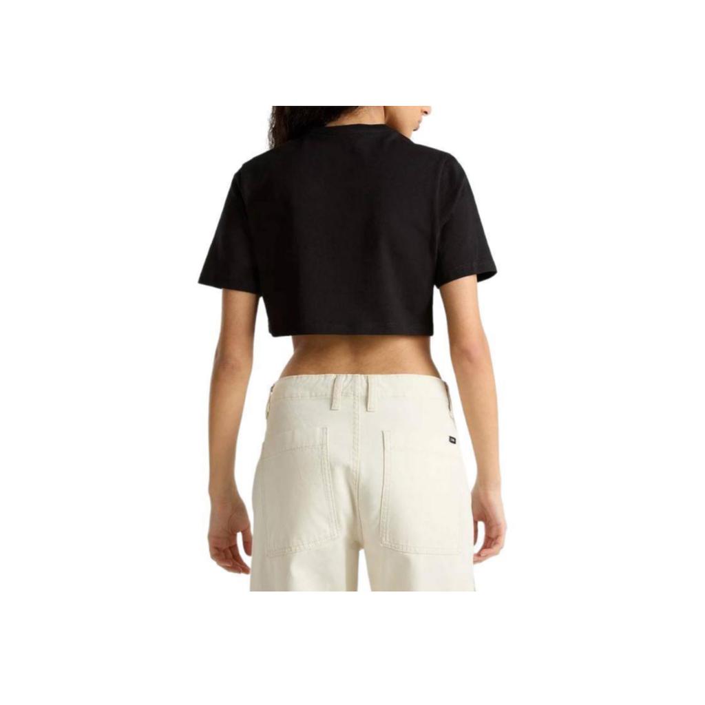 Vans Go Anyplace Graphic Print Short Sleeve T-Shirt Women tops Black VN000GJ1BLK