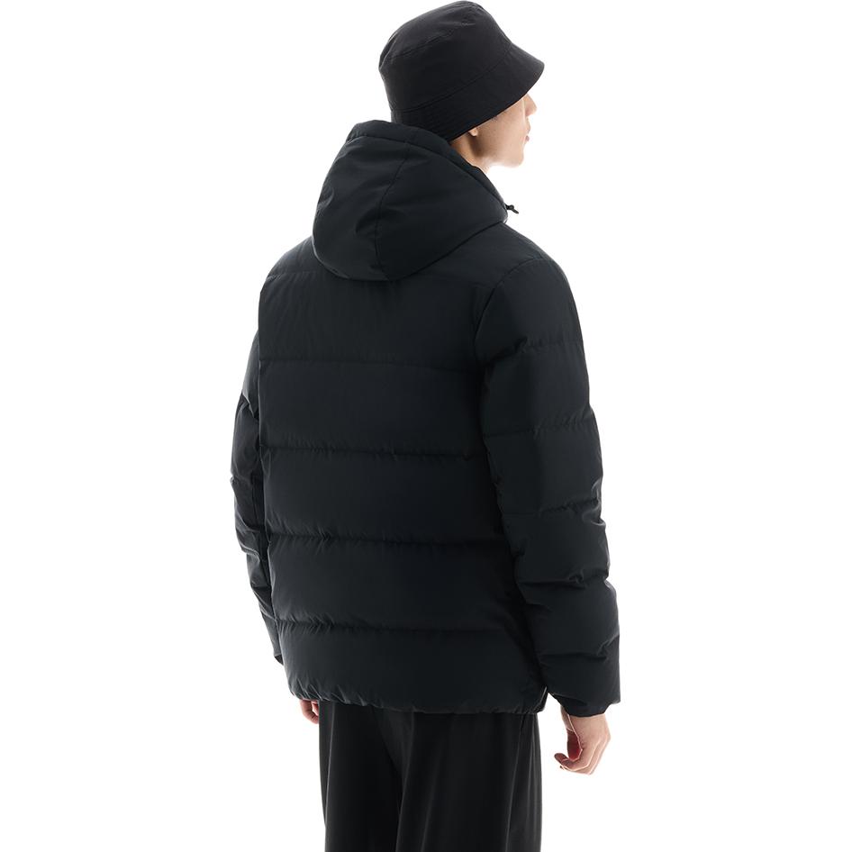 Anta Dynamic Series Casual Warm Hooded Down Jacket Men Outerwear Basic-Black 952447921-2