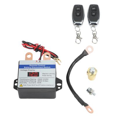 Package Content DC A Battery Isolator Switch Wireless Remote Control Keys Negative Pole Installation Rated Power Caravans Cars