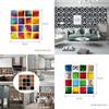 Elegant Self-adhesive 10pc Kitchen Tile Stickers Featuring Mosaic Patterns For Easy Decor