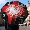 Olympiacos Fc Crest Emblem Umbrella Folding umbrella, automatic umbrella 8-Frame for Travel, camping Use Gift for Halloween Christmas