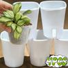 4/1x Selvvanne Potte Utendørs Planter Plast Plantepotter Hjem Lat Blomsterpotte med Vannivå Hage Dekor Rekvisita