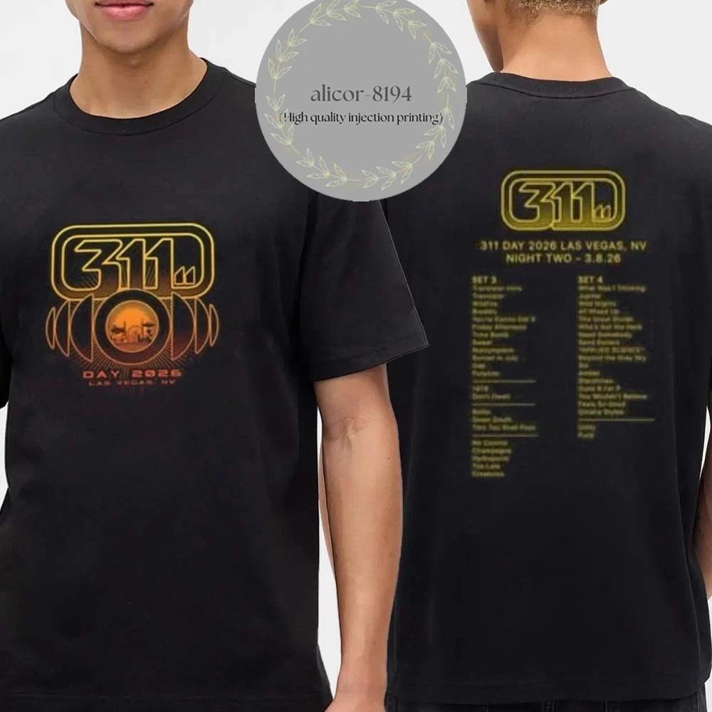 311 Day 2026 Las Vegas NV Night 2 March 8th Setlist T-Shirt S