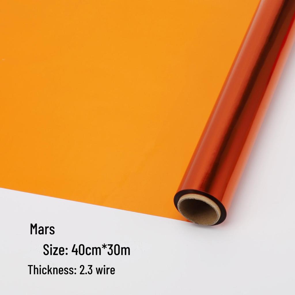 Waterproof Colored Glass Crystal Cellophane Roll for Flower Art and Packaging