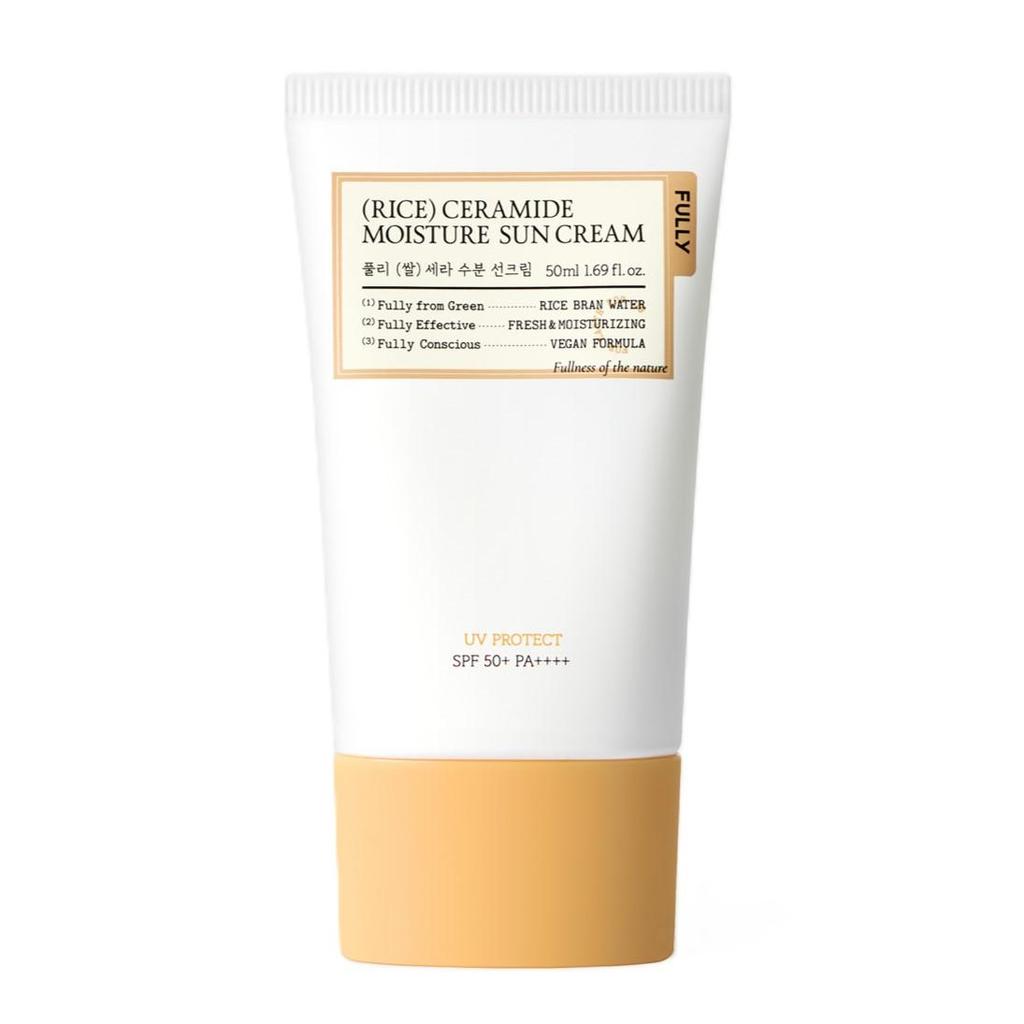 FULLY Rýžový ceramidový hydratační sluneční krém SPF 50+ PA++++ 50 ml