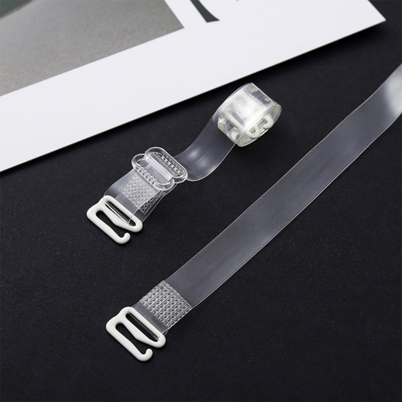 Clear Adjustable Bra Straps Extra Long Thin Anti Slip Invisible Underwear Shoulder Straps For Strapless Dresses And Tops