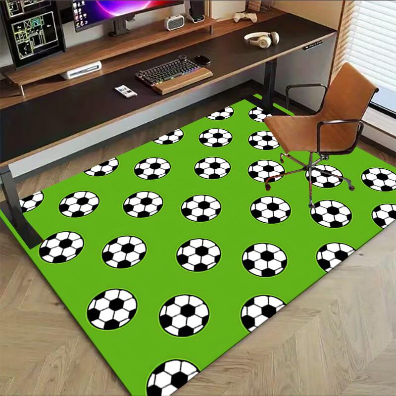 1 ks Fotbalový míč Extra velký Protiskluzový Koberec na podlahu, Kancelář, Rodina, Ložnice, Studio   Velký Koberec na plochu Koberec do interiéru, , Živé barvy