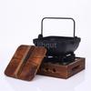 Hand held Household one person food pots Creative wooden lid hanging pot Shouxi Soup Pot bbq grill Japanese style hanging pots