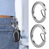 3 Pcs Metal Spring Open Keychain Round Spring Clasp Keyring Stainless Steel Buckle Circular Rings Keyring Durable