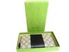 Authentic GUCCI Beige GG Coating Canvas Black Leather Round Zip Long Wallet #b097  Open Box