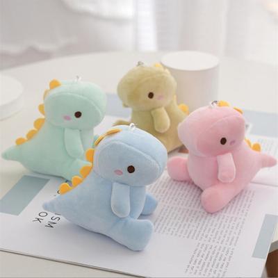 12Cm Sitting Dinosaur Plush Toys For Girls Gift Bag Pendant Decoration Cloth Doll Mini Cute Doll Keychain Doll