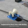 Cable Pulley with Mounting Plate Sturdy Wire Rope Guide Effortless