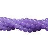 Hongchu Crystal Violet chalcedony loose beads semi-finished product DIY Jewelry Beads Round beads
